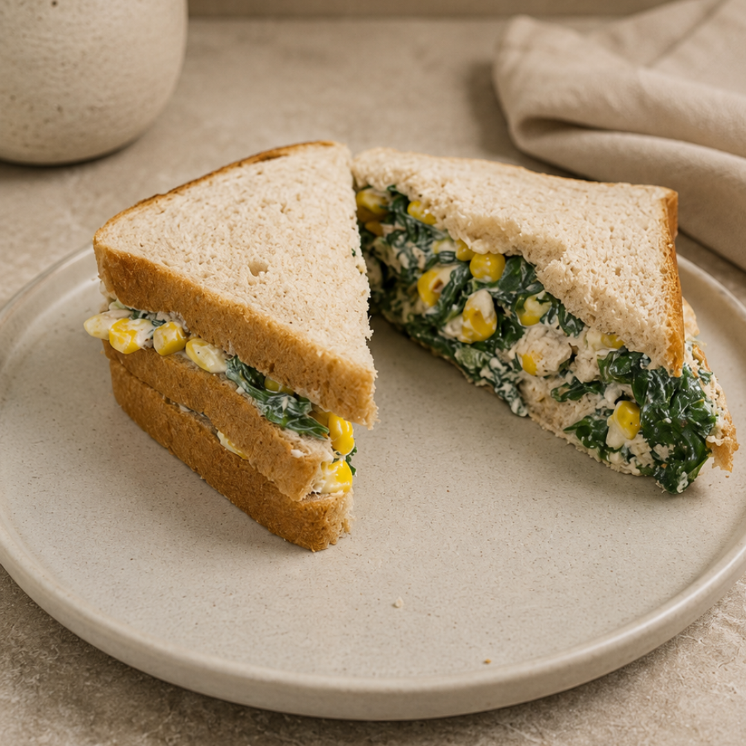 Spinach Corn Sandwich